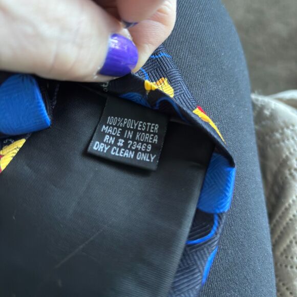 Exquisite Apparel Bother Free Day Winnie The Pooh Midnight Blue Tie - Picture 4 of 4